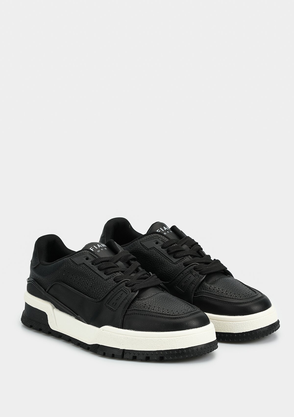 Albert Siyah Deri Erkek Sneaker