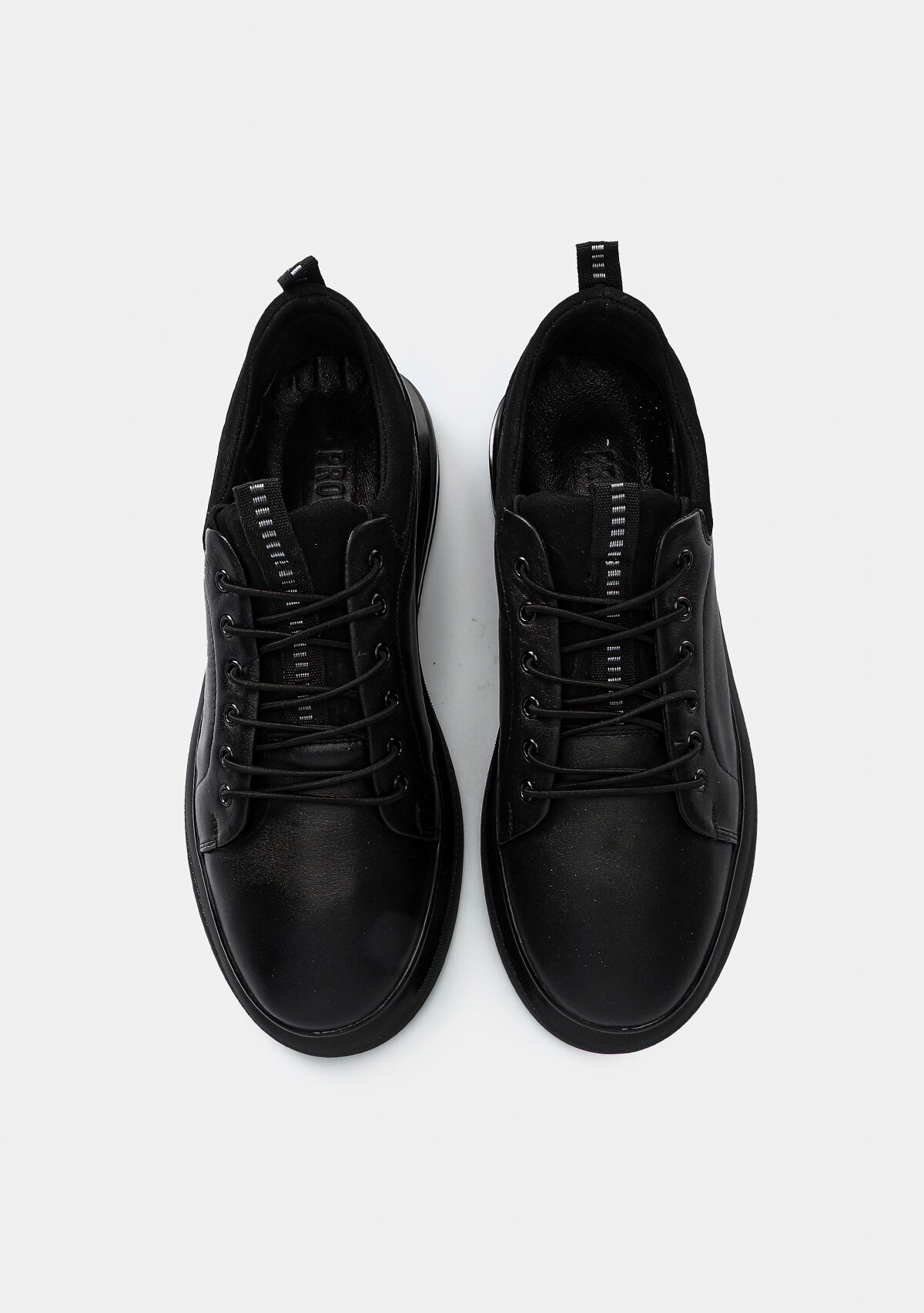 Siyah Deri Erkek Sneaker