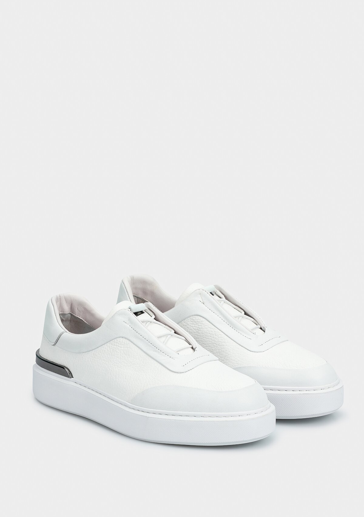 Beyaz Deri Erkek Ayakkabı