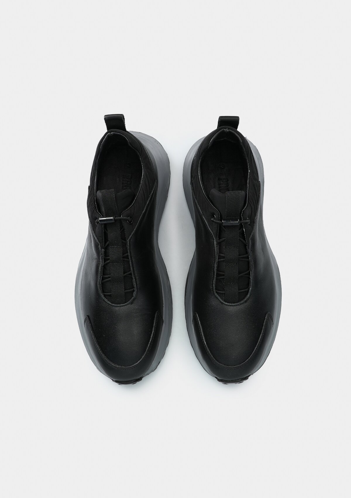 Siyah Deri Erkek Sneaker