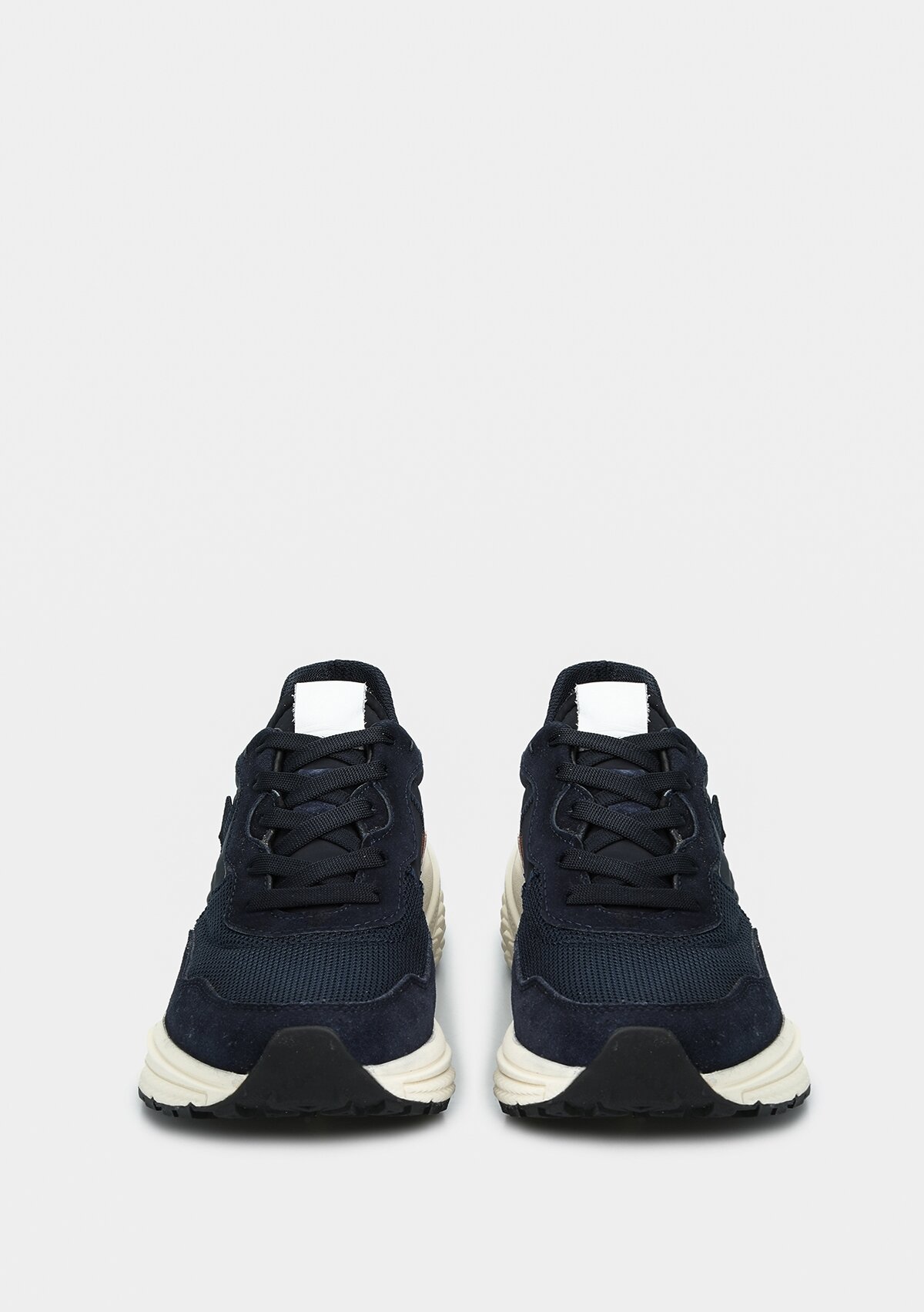 Lacivert Deri Erkek Sneaker