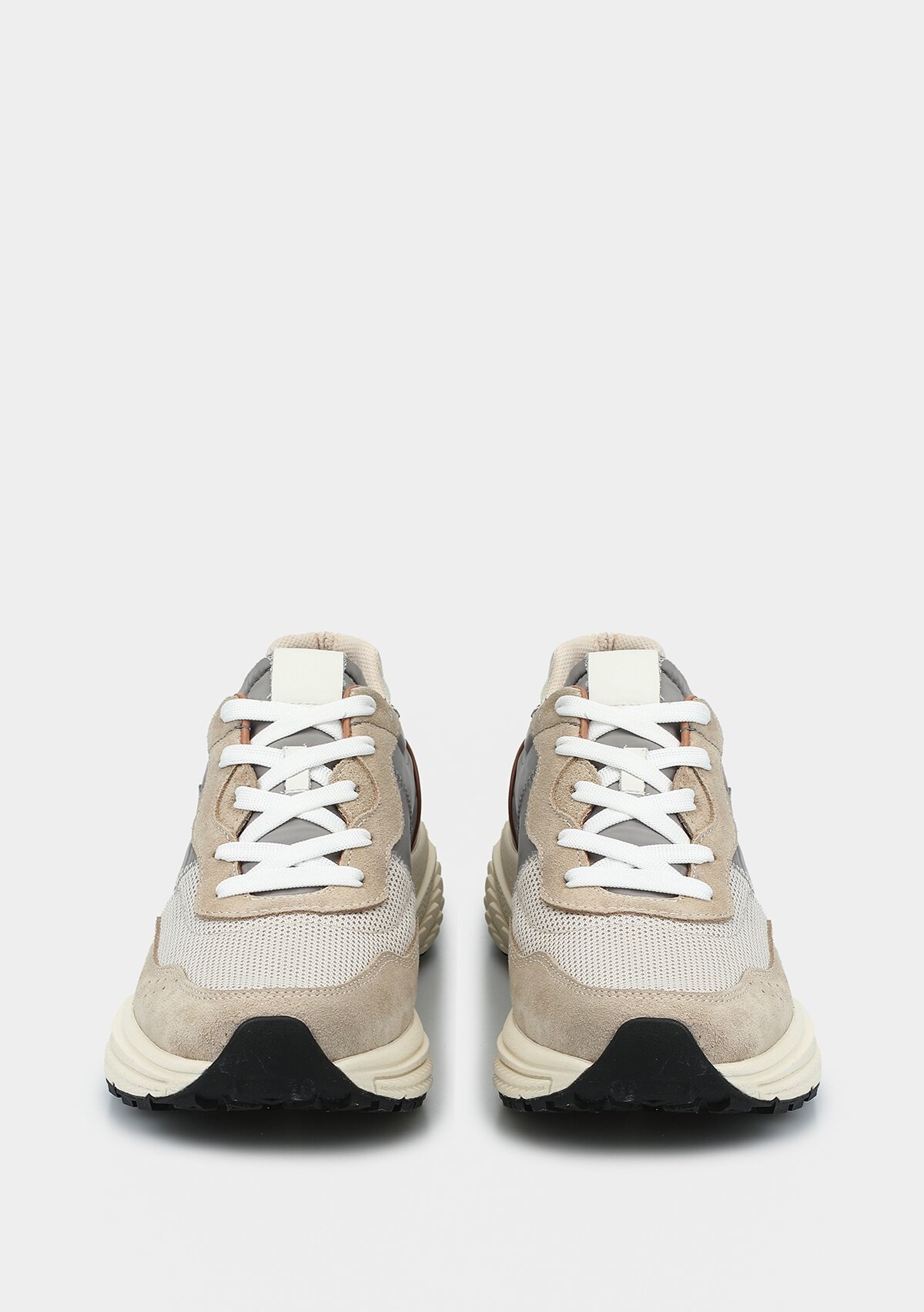 Bej Deri Erkek Sneaker