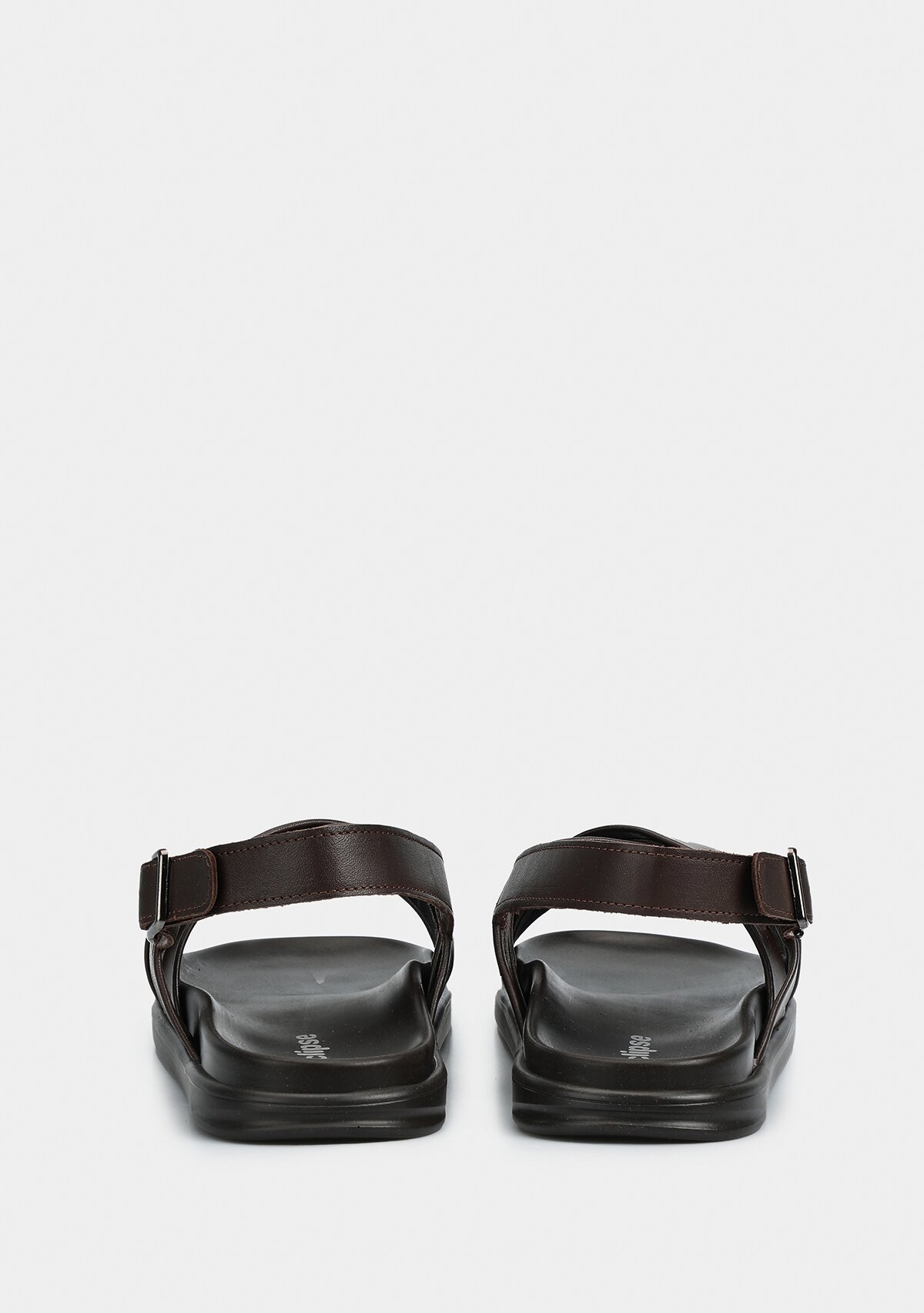 Kahve Deri Erkek Konfor Sandalet