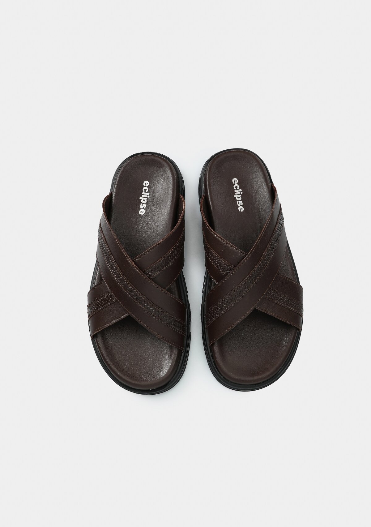 Kahve Deri Erkek Konfor Terlik