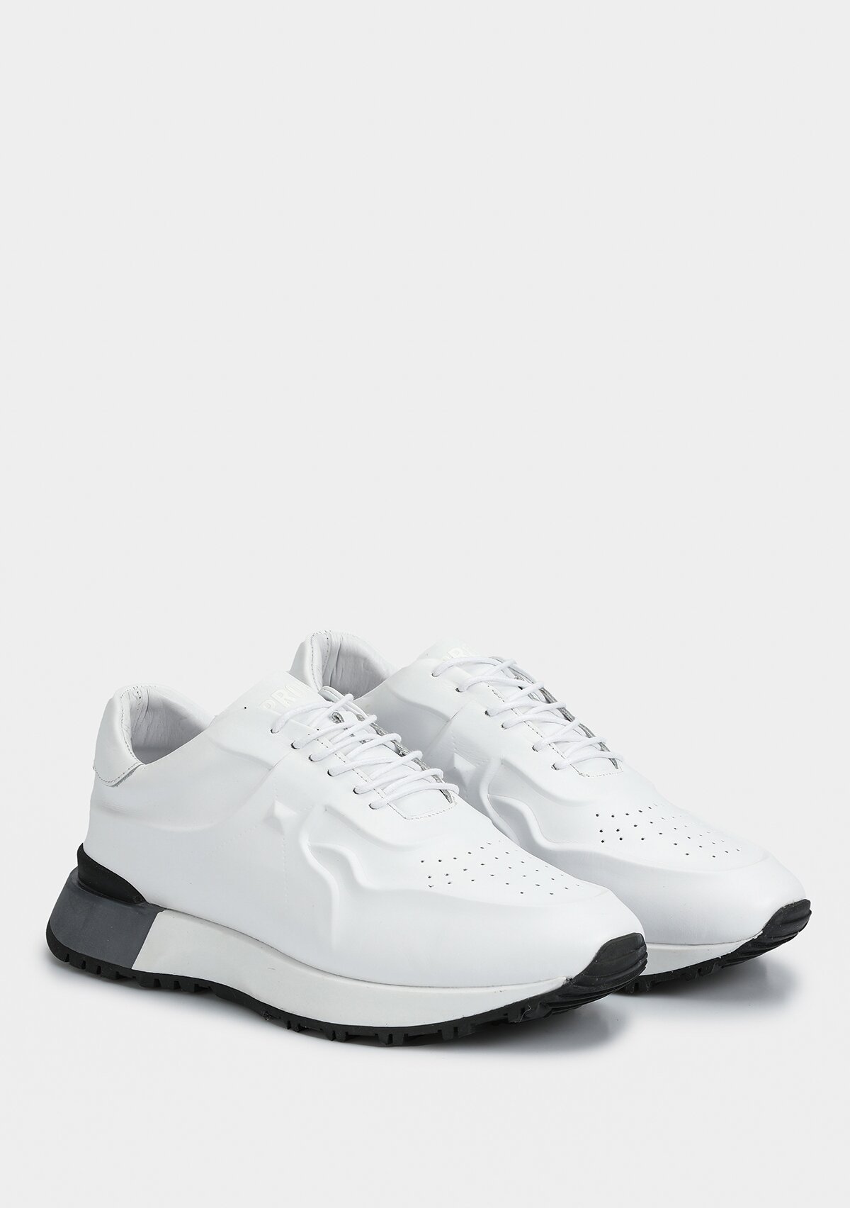 Beyaz Deri Erkek Sneaker