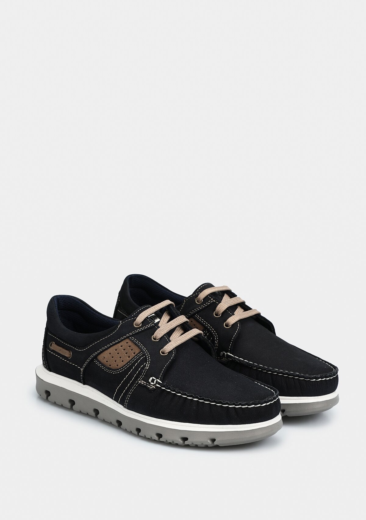 Lacivert Deri Erkek Ayakkabı