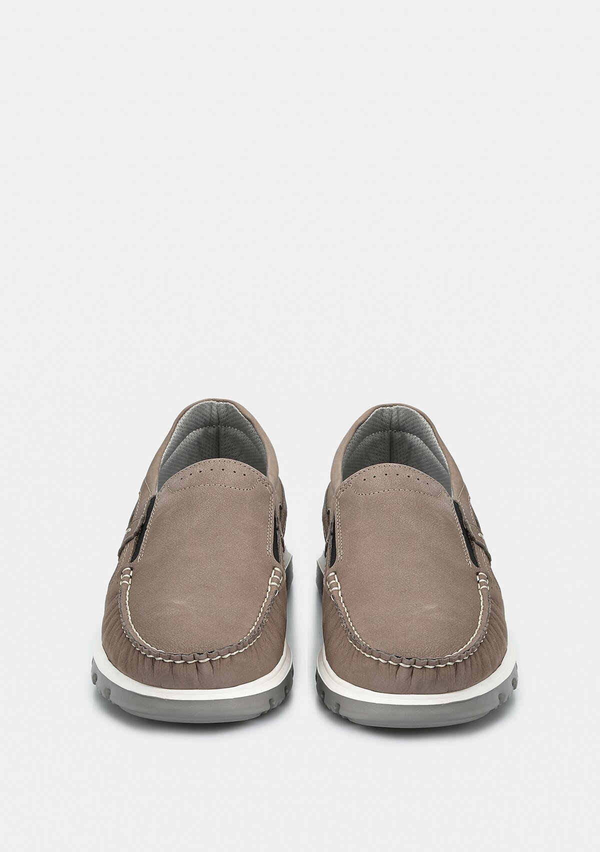 Gri Deri Erkek Ayakkabı