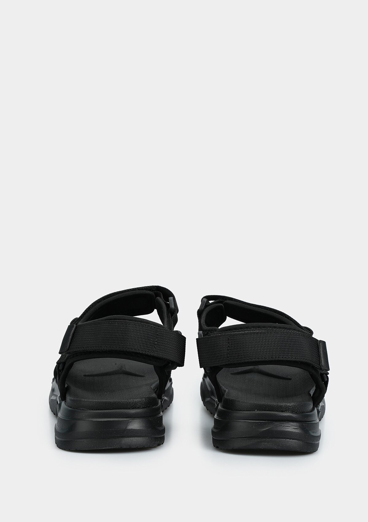 Siyah Erkek Düz Sandalet