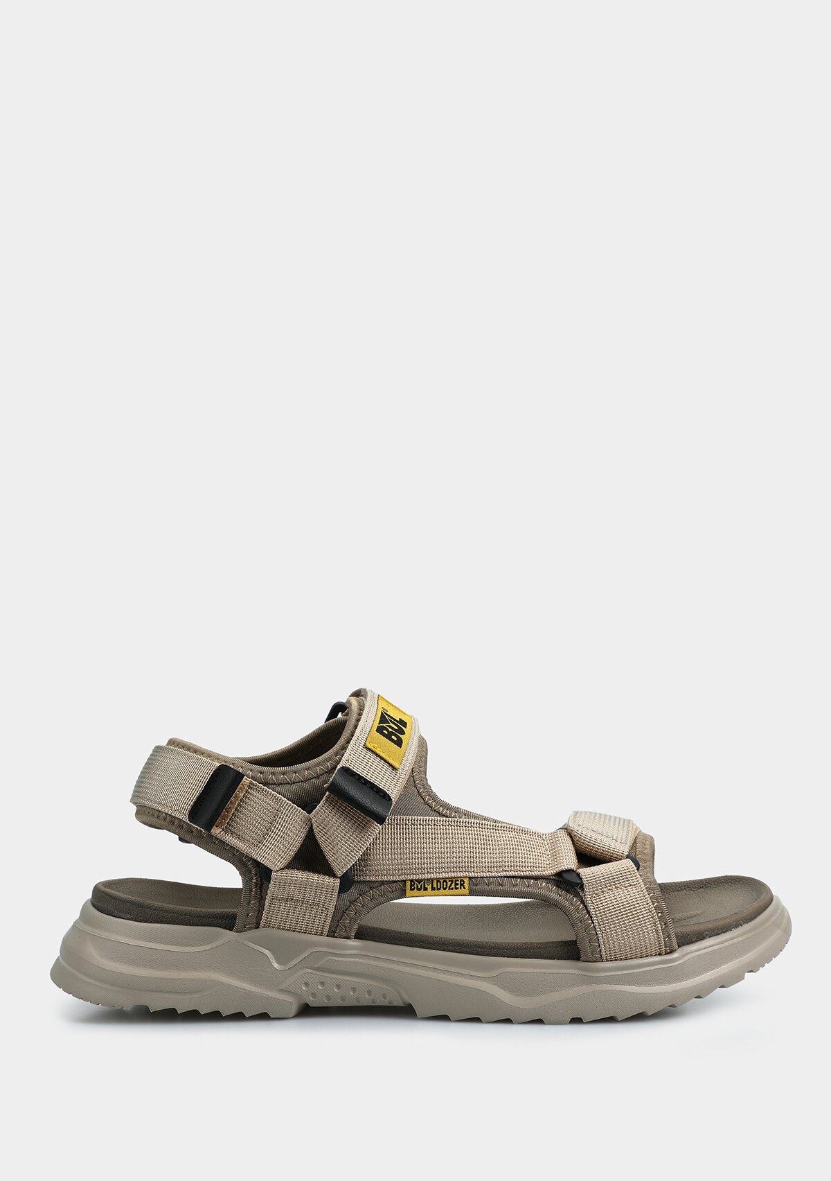 Bej Erkek Düz Sandalet