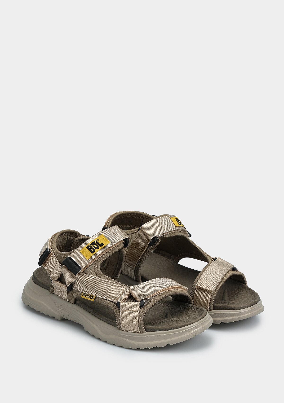 Bej Erkek Düz Sandalet