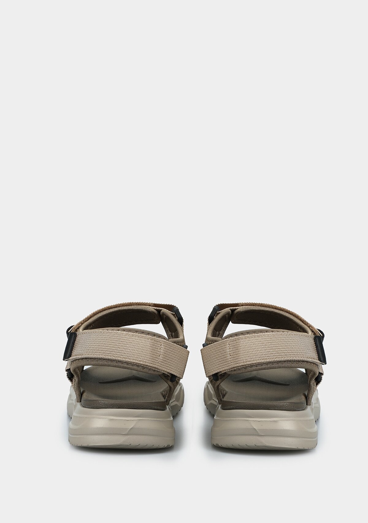 Bej Erkek Düz Sandalet