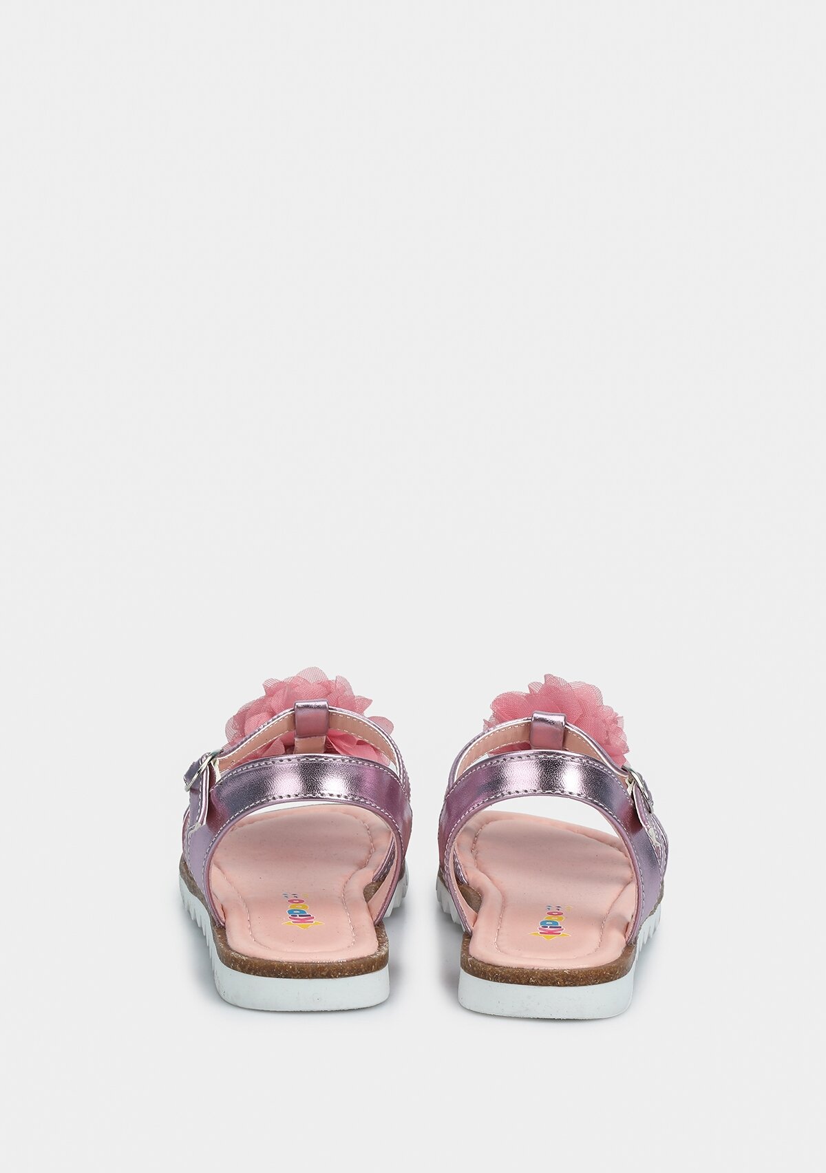 Lila Kız Çocuk Düz Sandalet