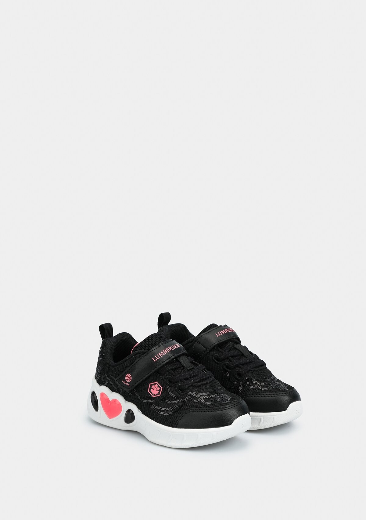 Princess Siyah Deri Kız Çocuk Sneaker