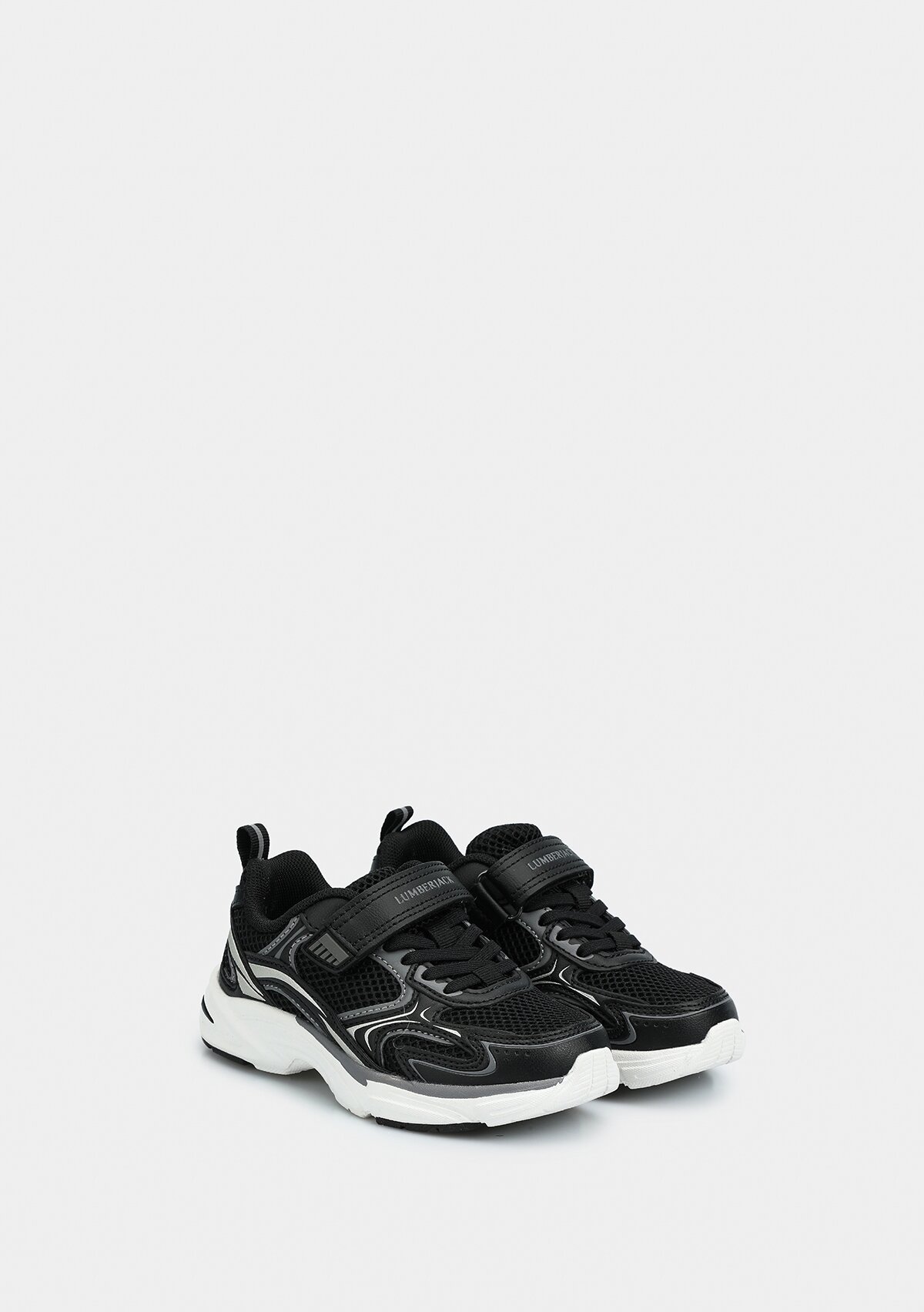 Bulk Siyah Deri Erkek Çocuk Sneaker