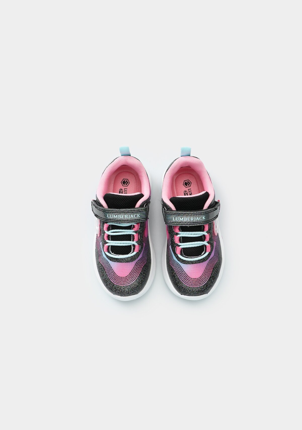 Wavy Siyah Deri Kız Çocuk Sneaker