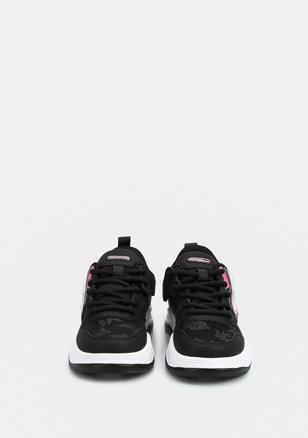 Siyah-Fuşya Kız Çocuk Sneaker