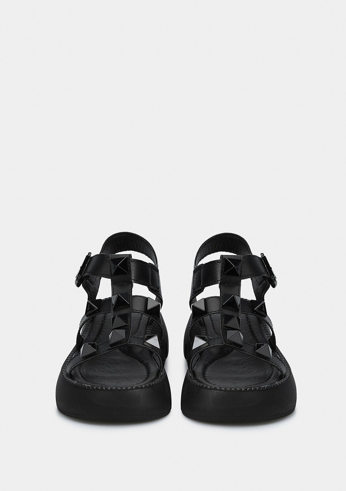 Siyah Kız Çocuk Düz Sandalet