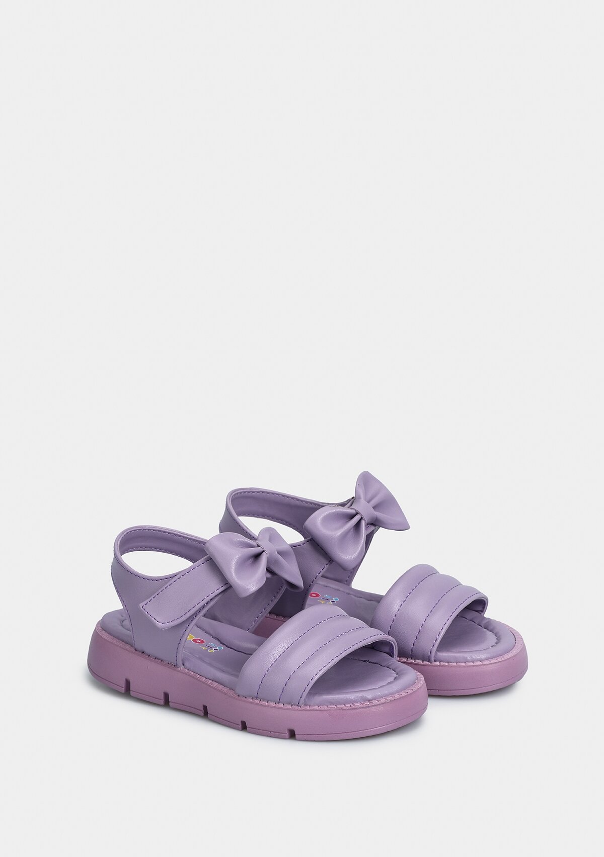 Lila Kız Çocuk Düz Sandalet