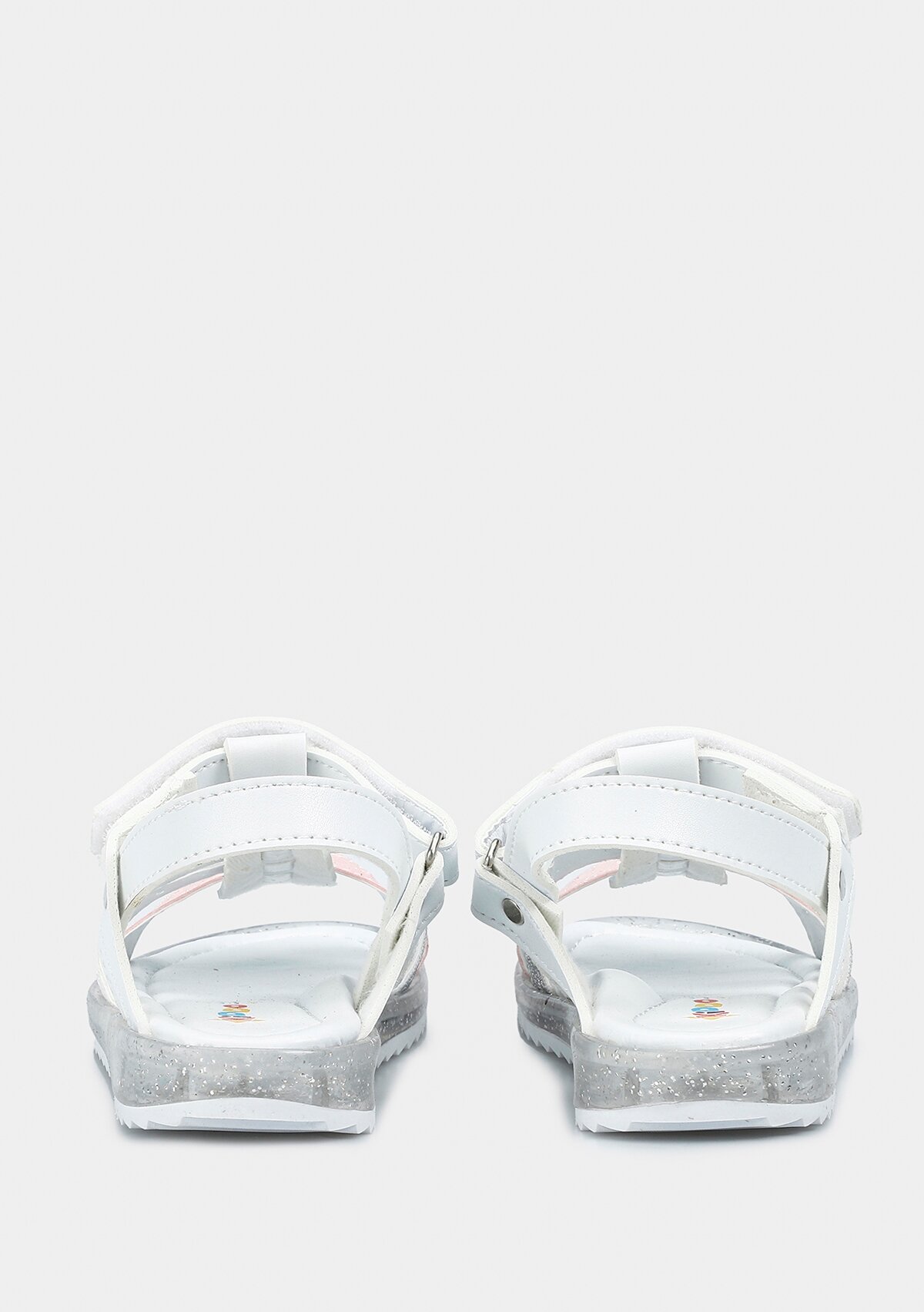 Beyaz Kız Çocuk Düz Sandalet