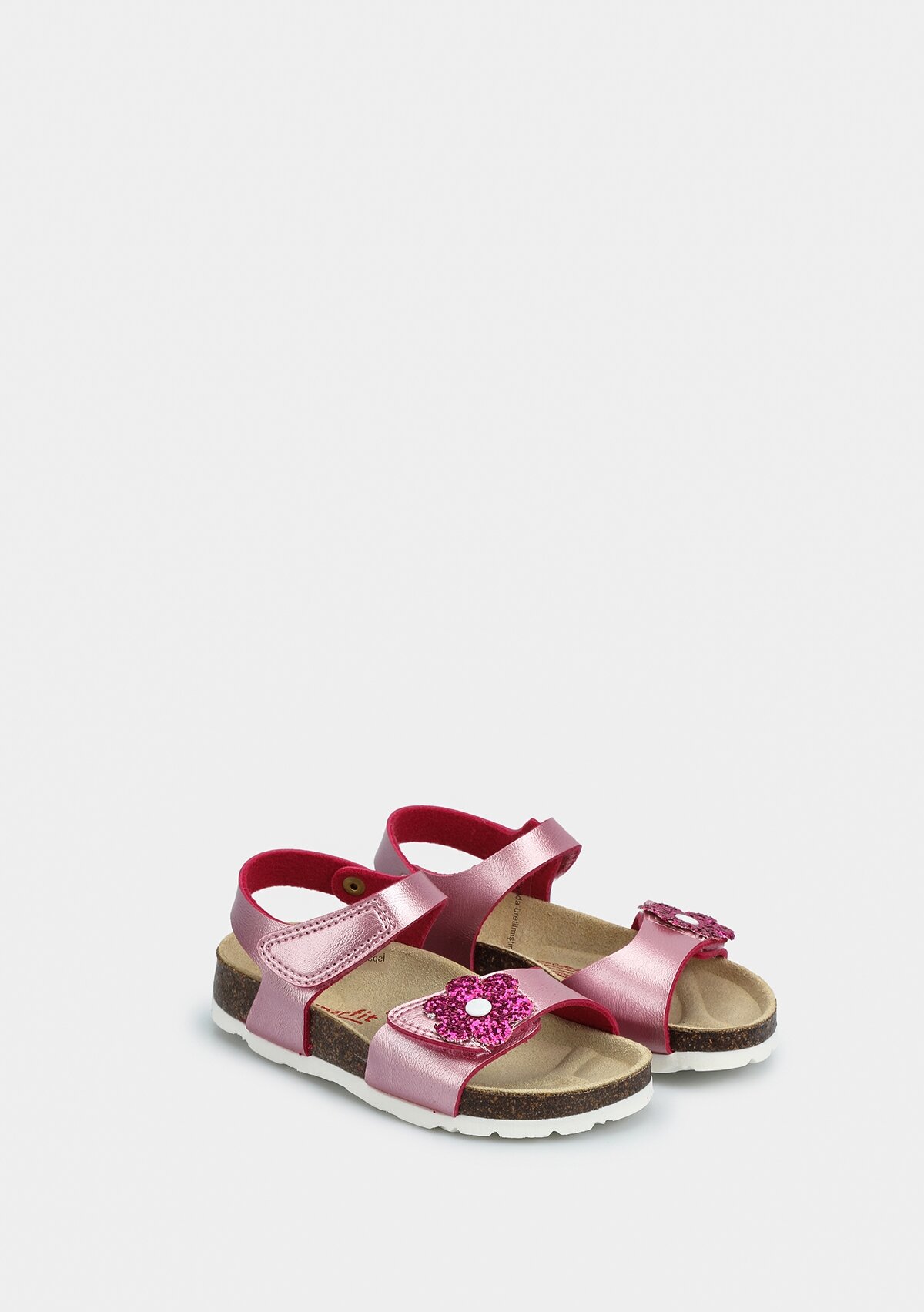 Pembe Kız Çocuk Düz Sandalet