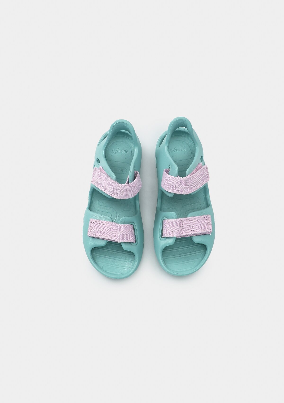 Yeşil Kız Çocuk Düz Sandalet