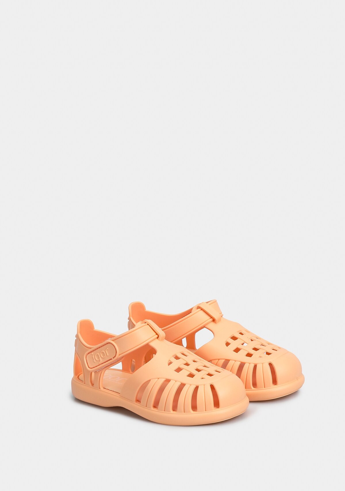 Turuncu Kız Çocuk Düz Sandalet