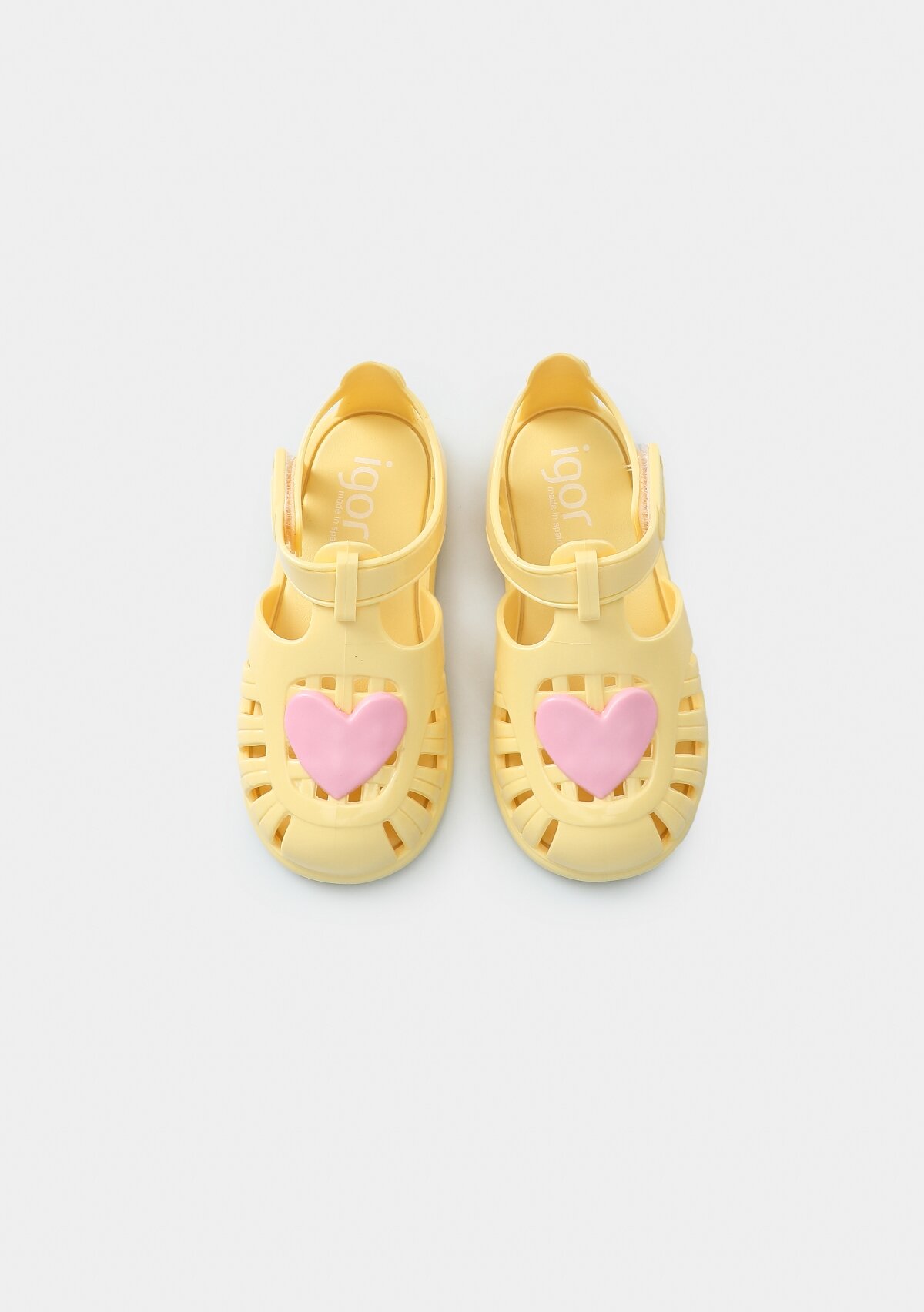 Sarı Kız Çocuk Düz Sandalet