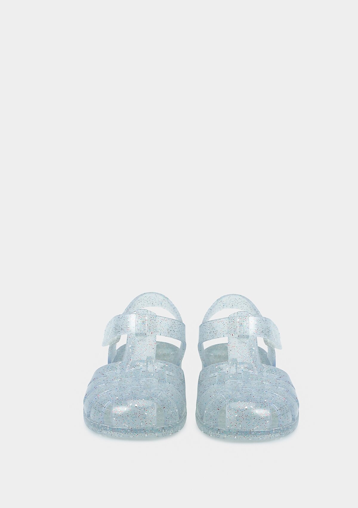 Beyaz Kız Çocuk Düz Sandalet