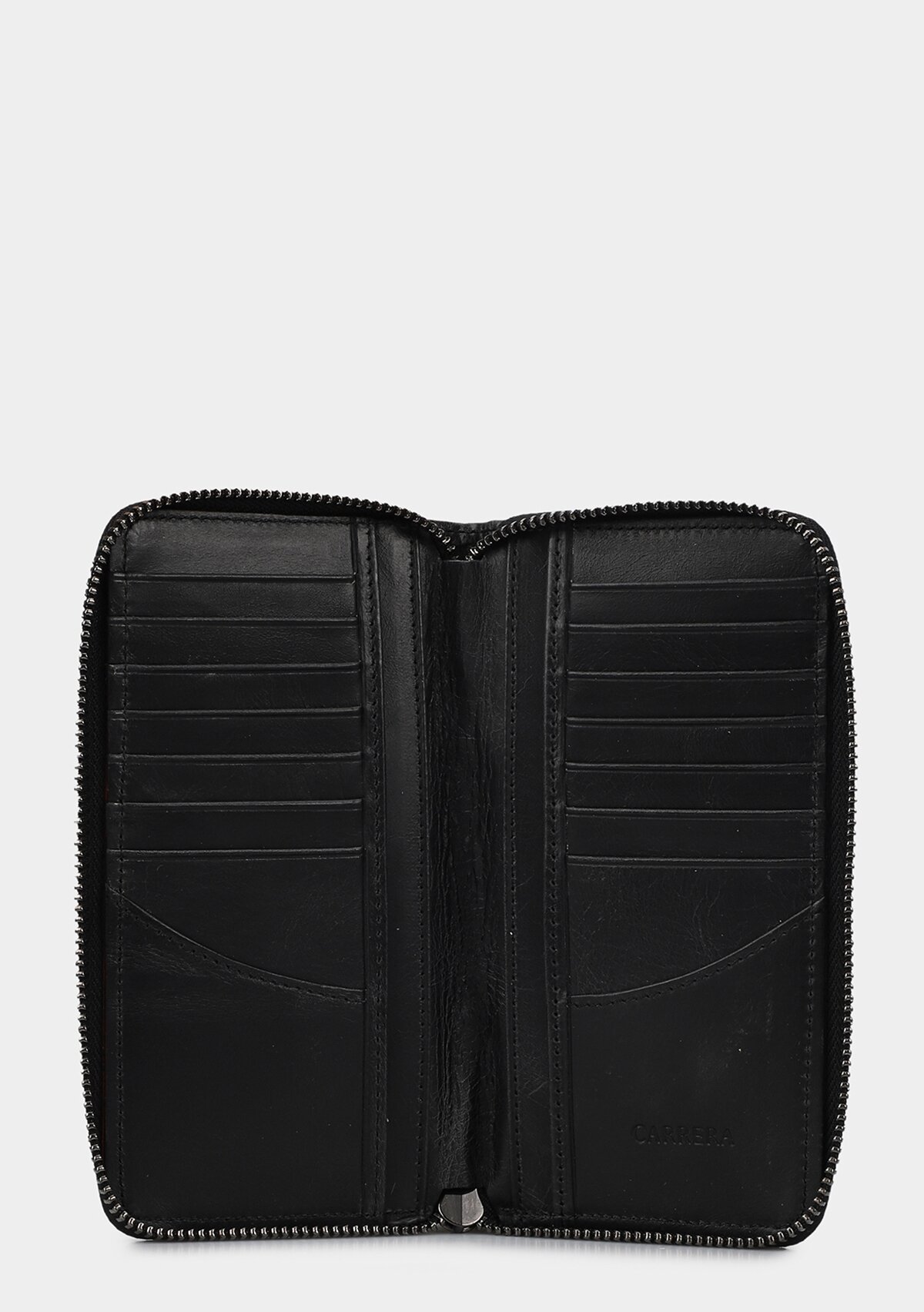 Siyah  Carrera CAR006 Siyah Hakiki Deri Cüzdan
