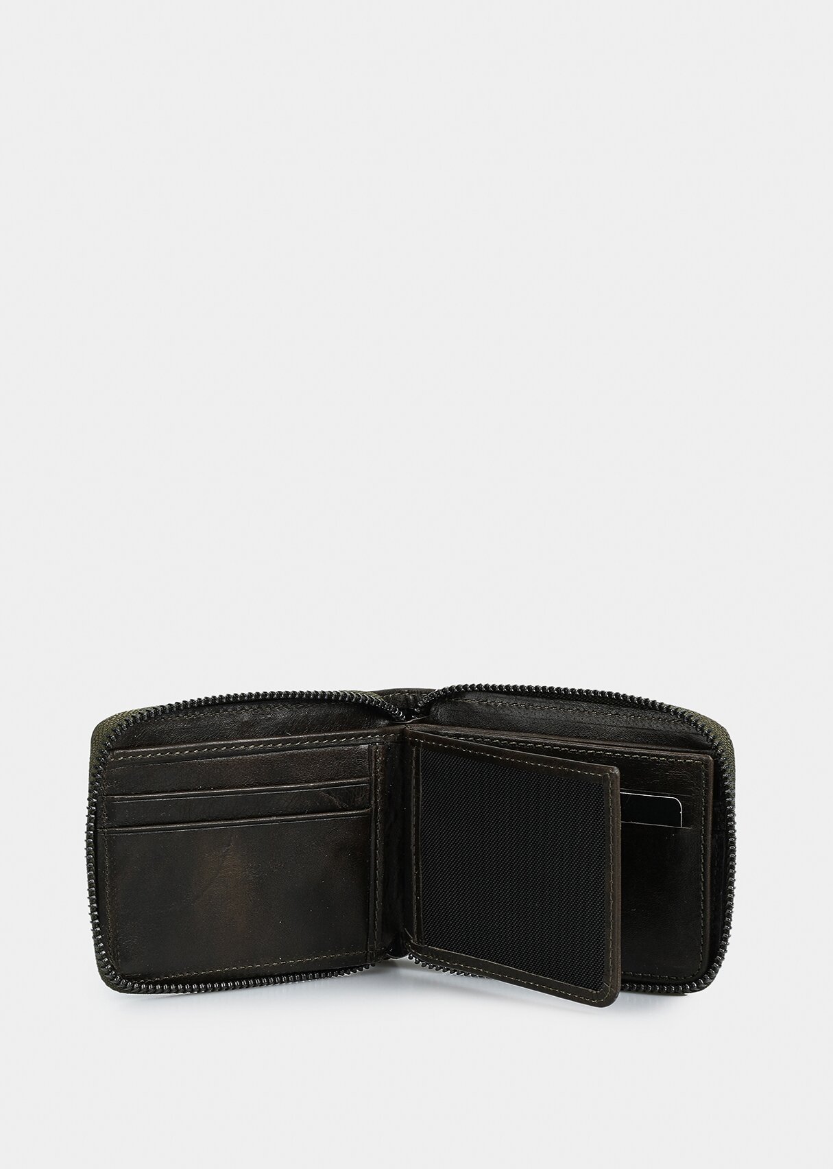 Haki  Carrera CAR901 Haki Crazy Deri Cüzdan