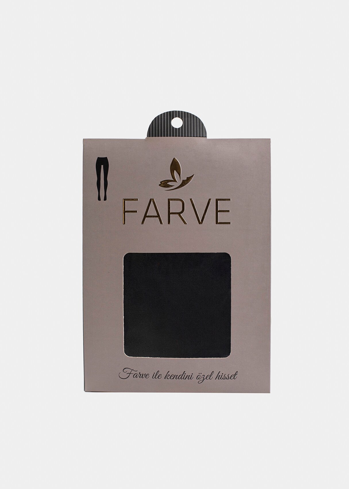 Siyah  Farve Puantiyeli Külotlu Çorap Siyah