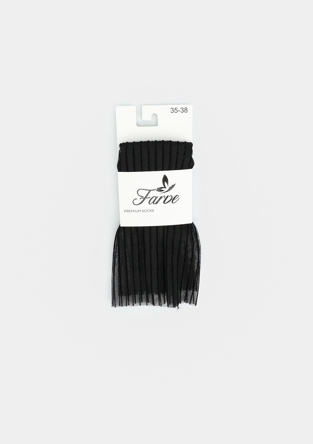 Siyah  Farve FRV13 Çizgili Tül Siyah