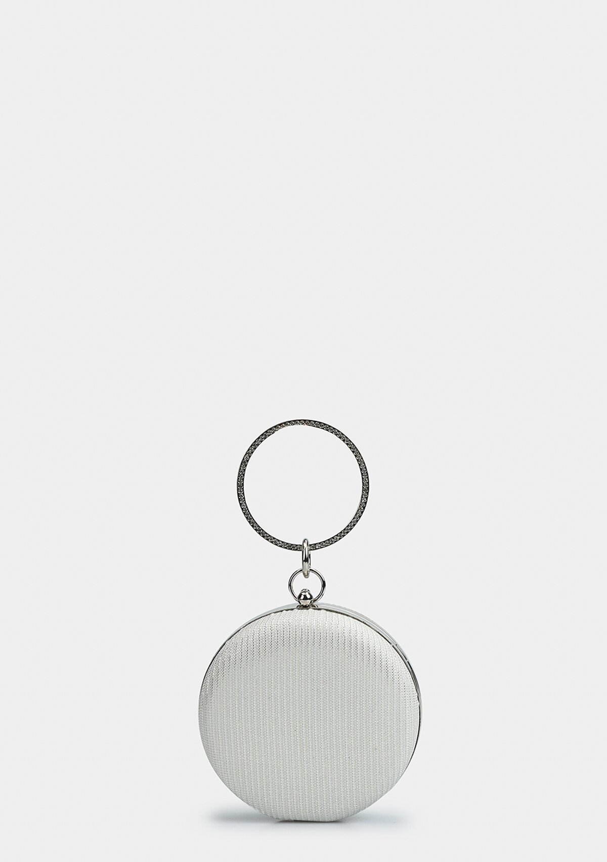 Beyaz Kadın Abiye Çanta