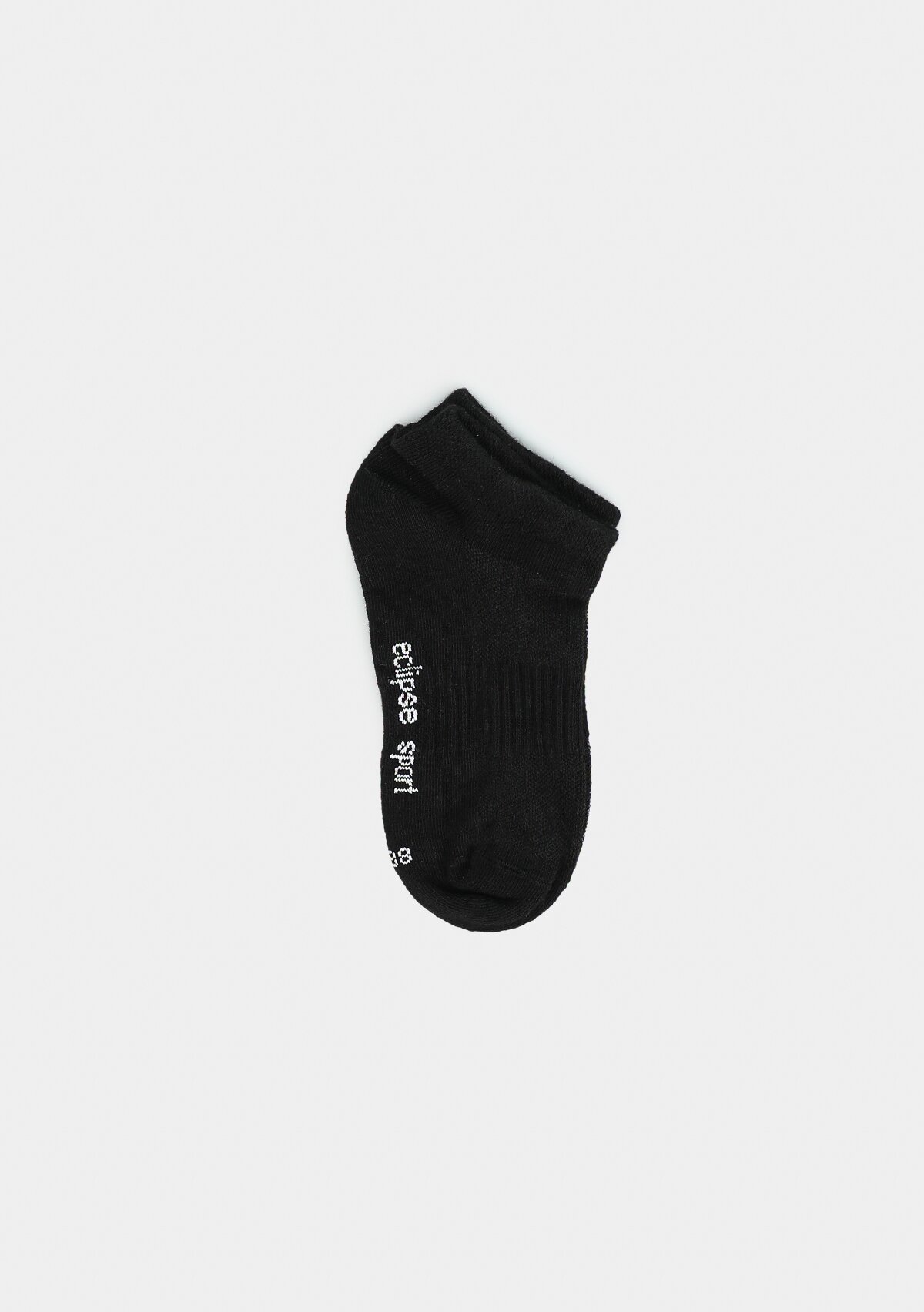 Siyah  Eclipse Sport ES003 Siyah Patik Tekli Çorap