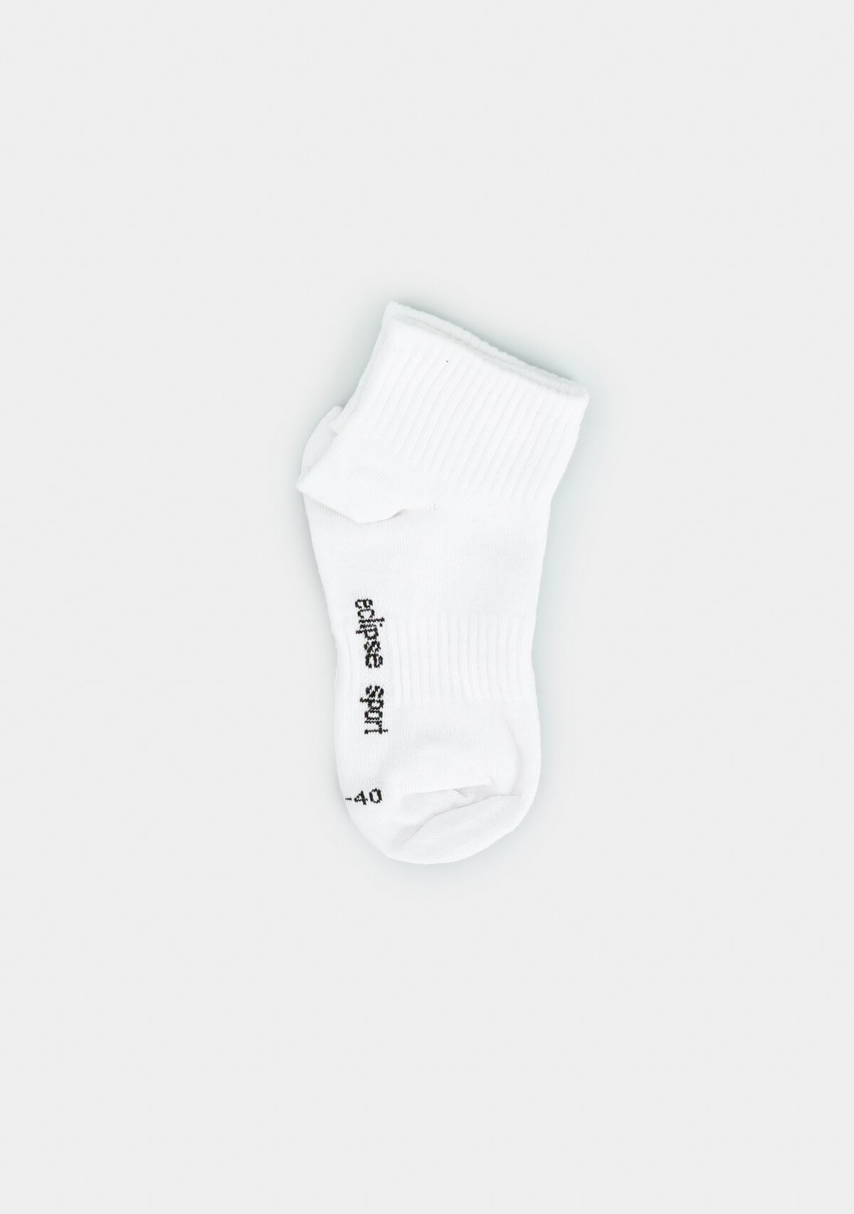 Beyaz  Eclipse Sport ES005 Beyaz Yarım Spor Tekli Çorap