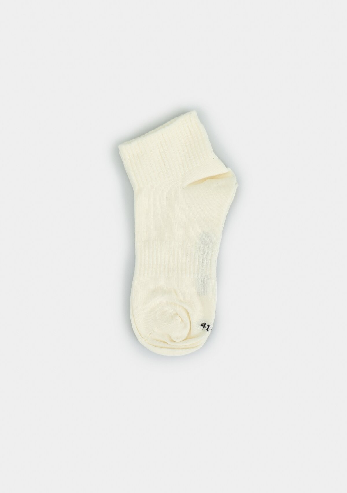 Krem  Eclipse Sport ES005 Krem Yarım Spor Tekli Çorap