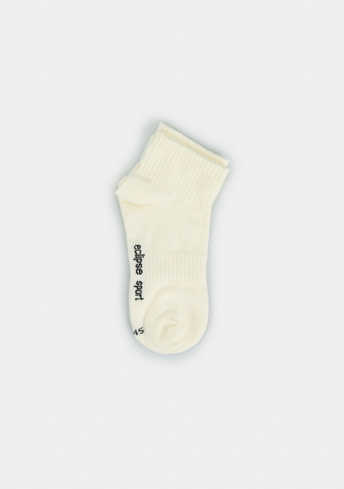 Krem  Eclipse Sport ES005 Krem Yarım Spor Tekli Çorap