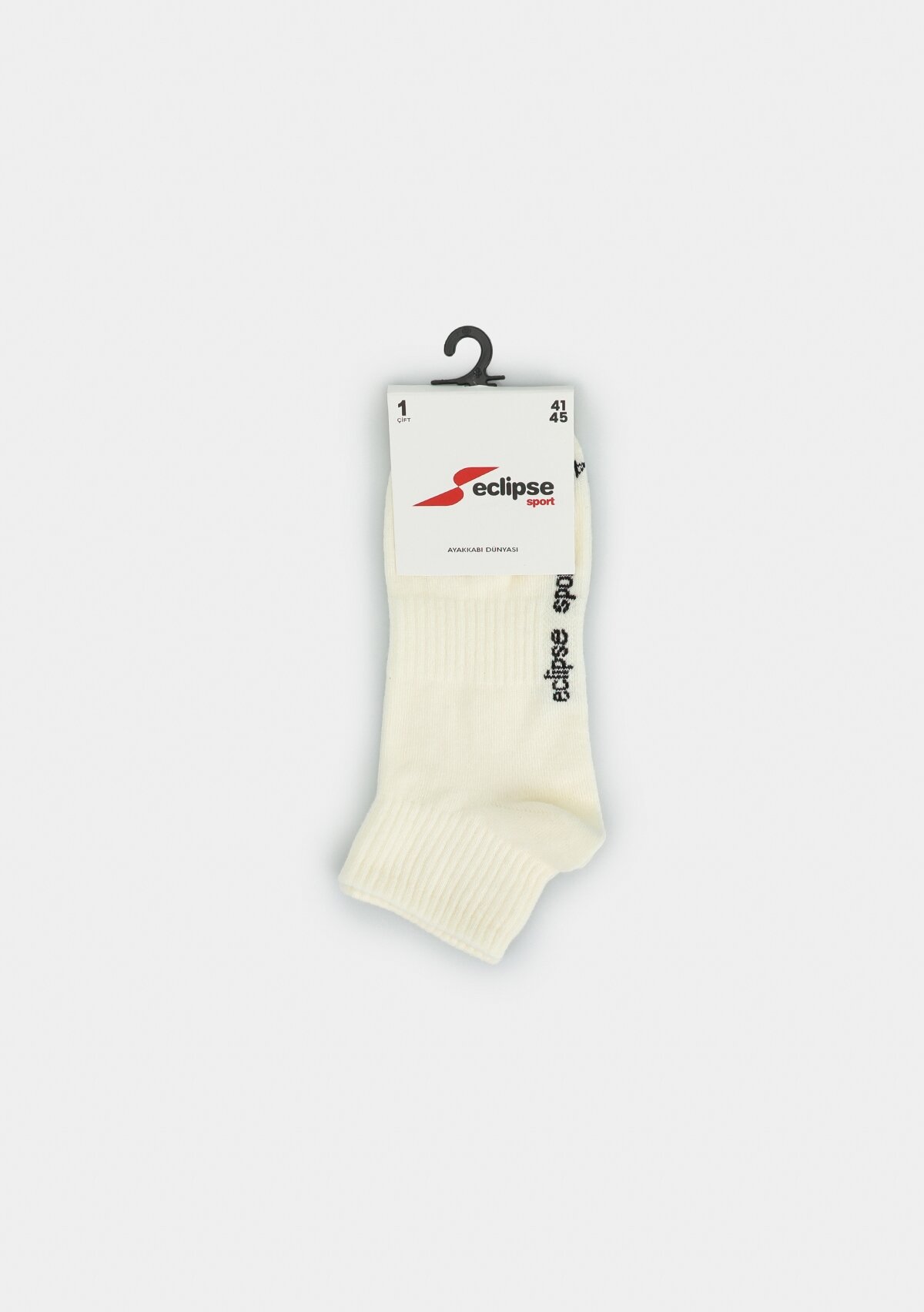 Krem  Eclipse Sport ES005 Krem Yarım Spor Tekli Çorap