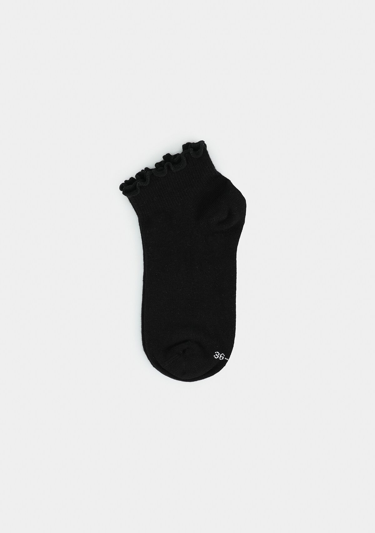 Siyah  Provoq PP01 Fırfırlı Siyah