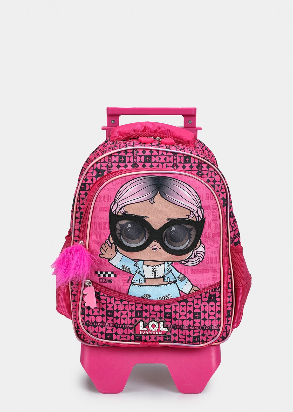 Pembe  LOL Surpise 2183 Pembe Çekçekli Okul Çantası