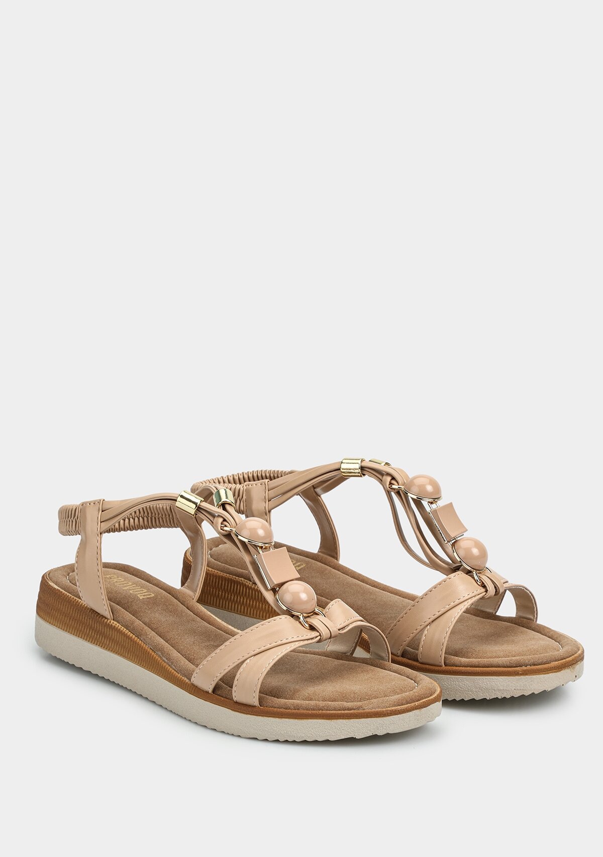 Nude Kadın Düz Sandalet