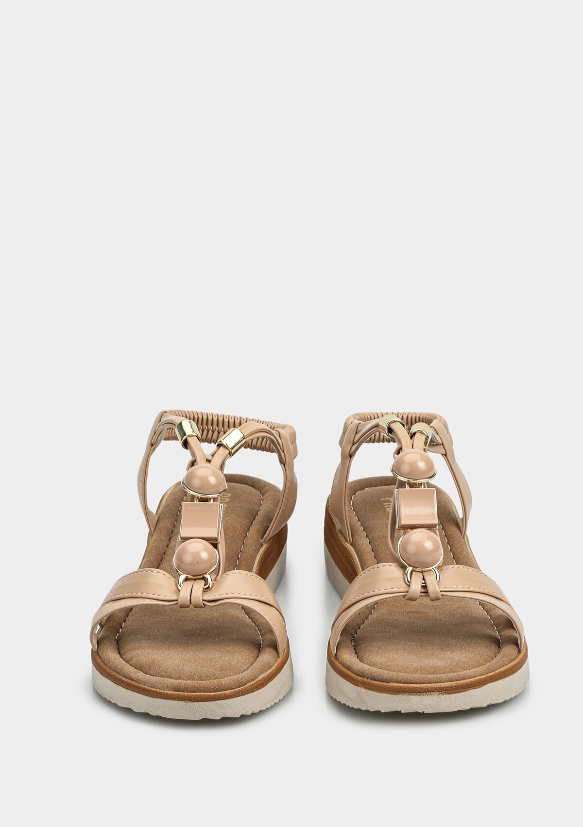 Nude Kadın Düz Sandalet