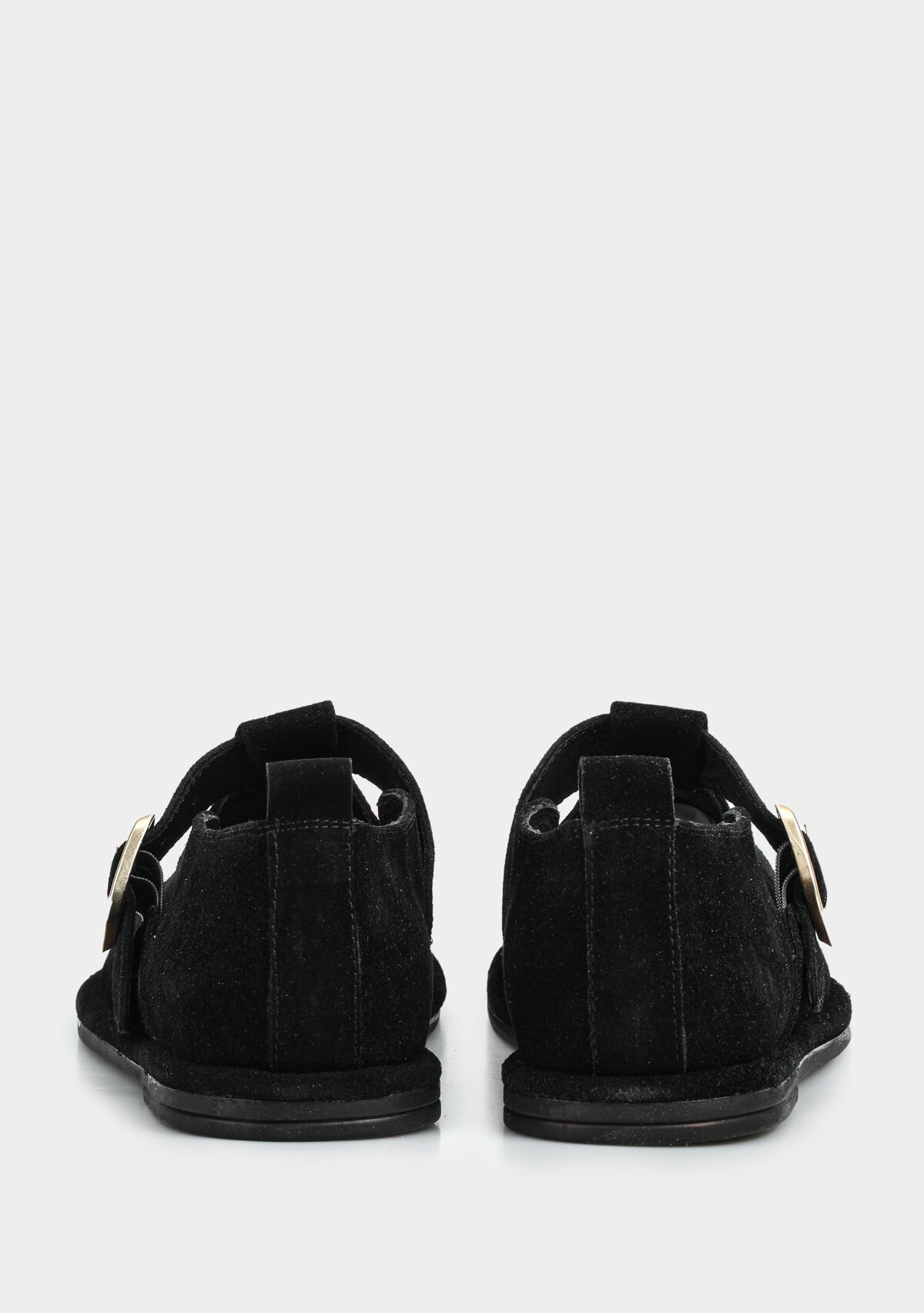 Siyah Deri Kadın Ayakkabı