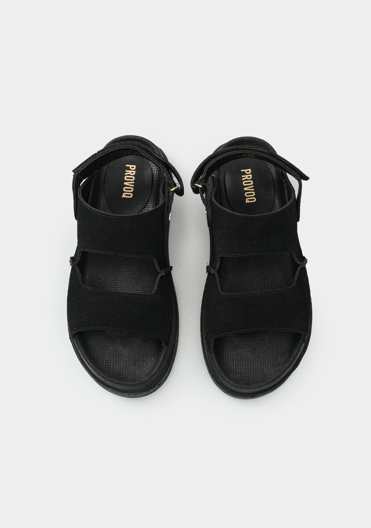 Siyah Kadın Düz Sandalet