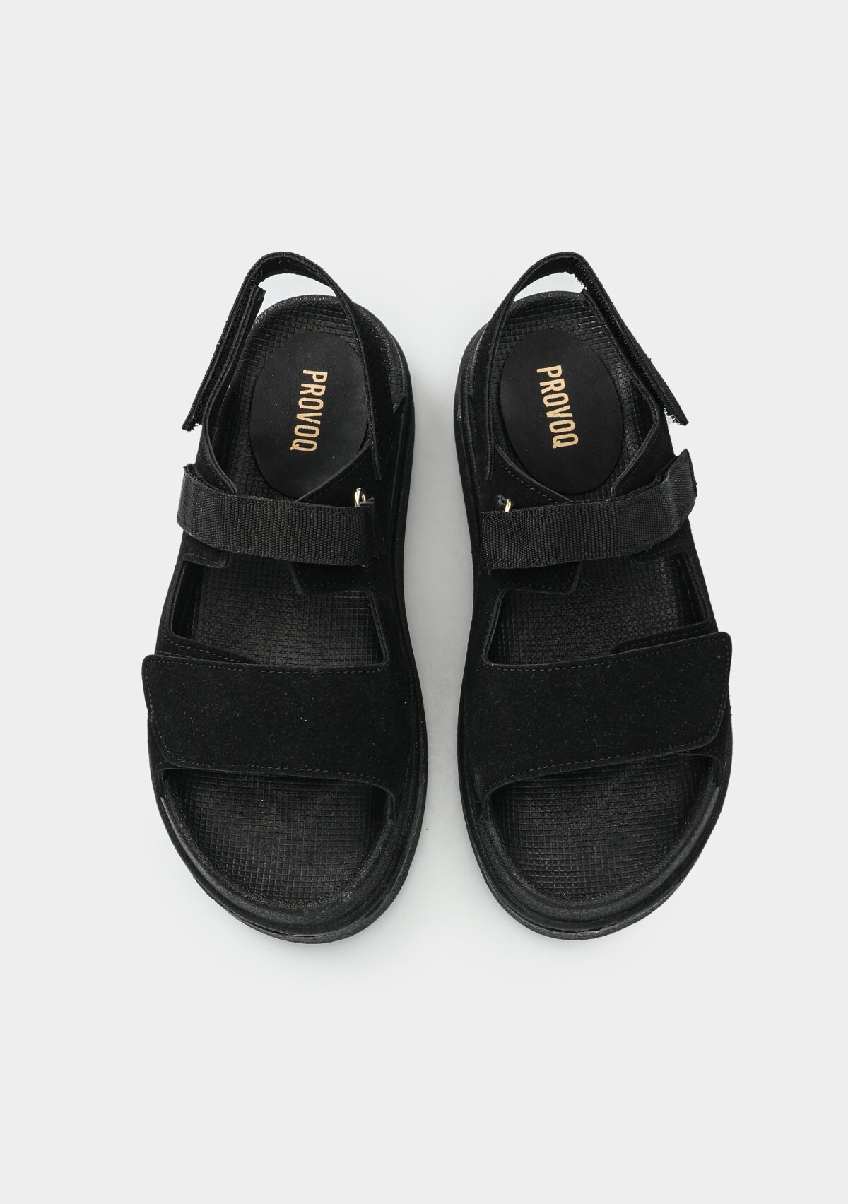 Siyah Kadın Düz Sandalet