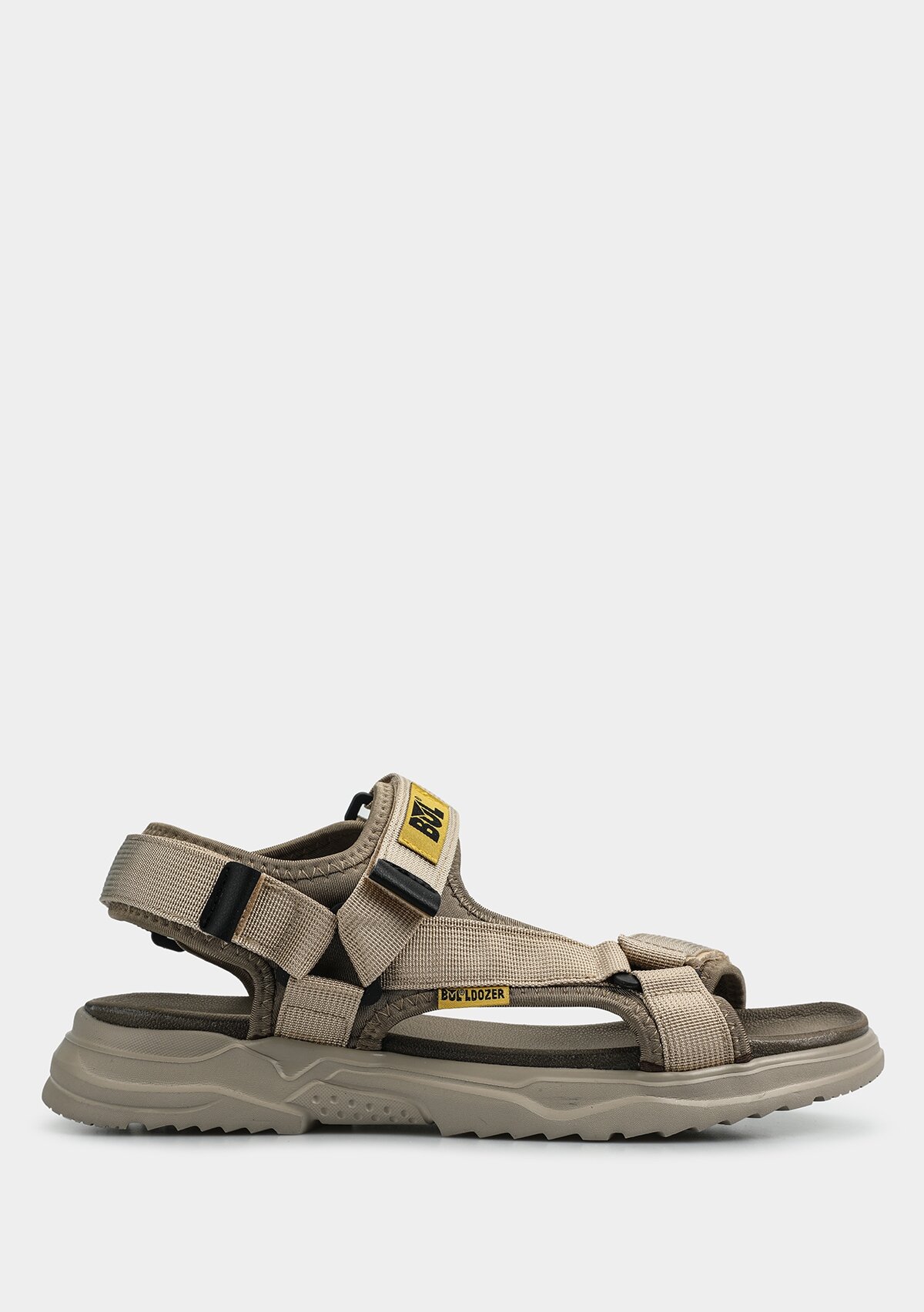 Bej Erkek Düz Sandalet