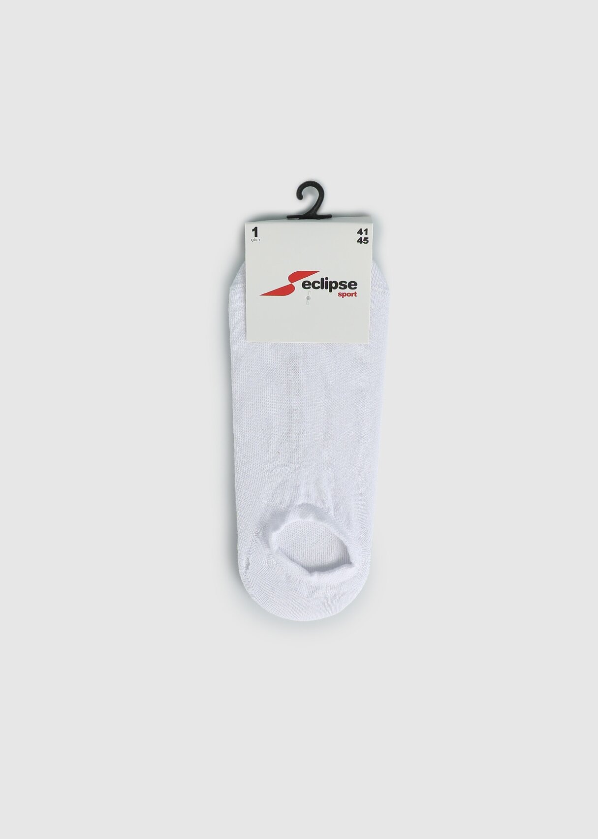 Beyaz  Eclipse Sport ES001 Beyaz Sneaker Tekli Çorap