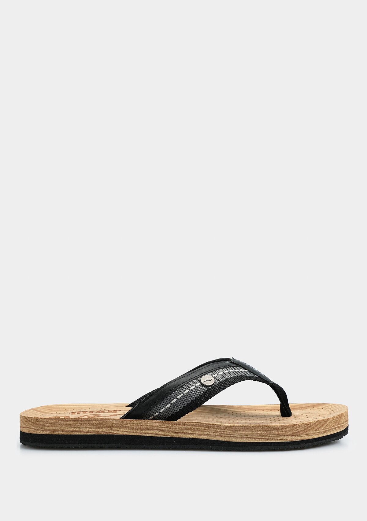 S.Florıda Men 2501 Negro Siyah Erkek Slıpper Sflors2501 