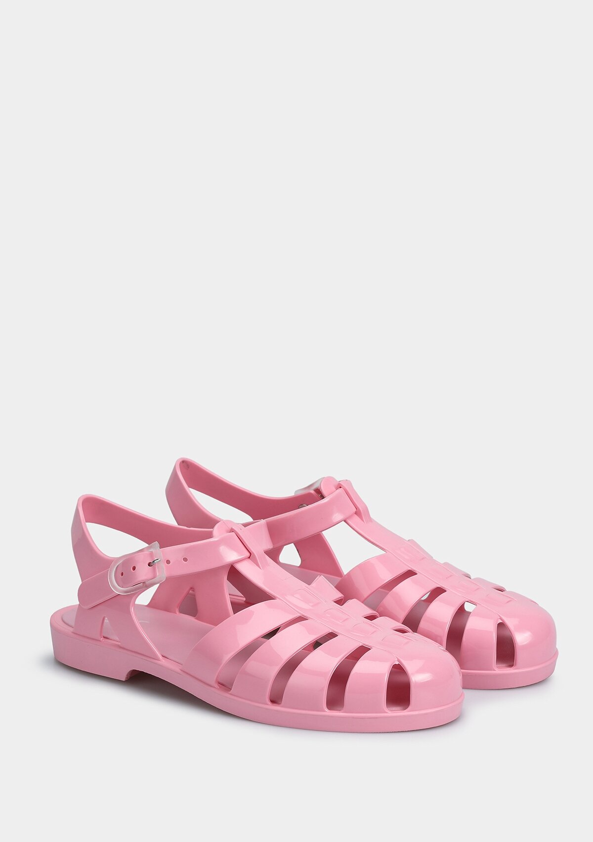 Pembe Kadın Düz Sandalet