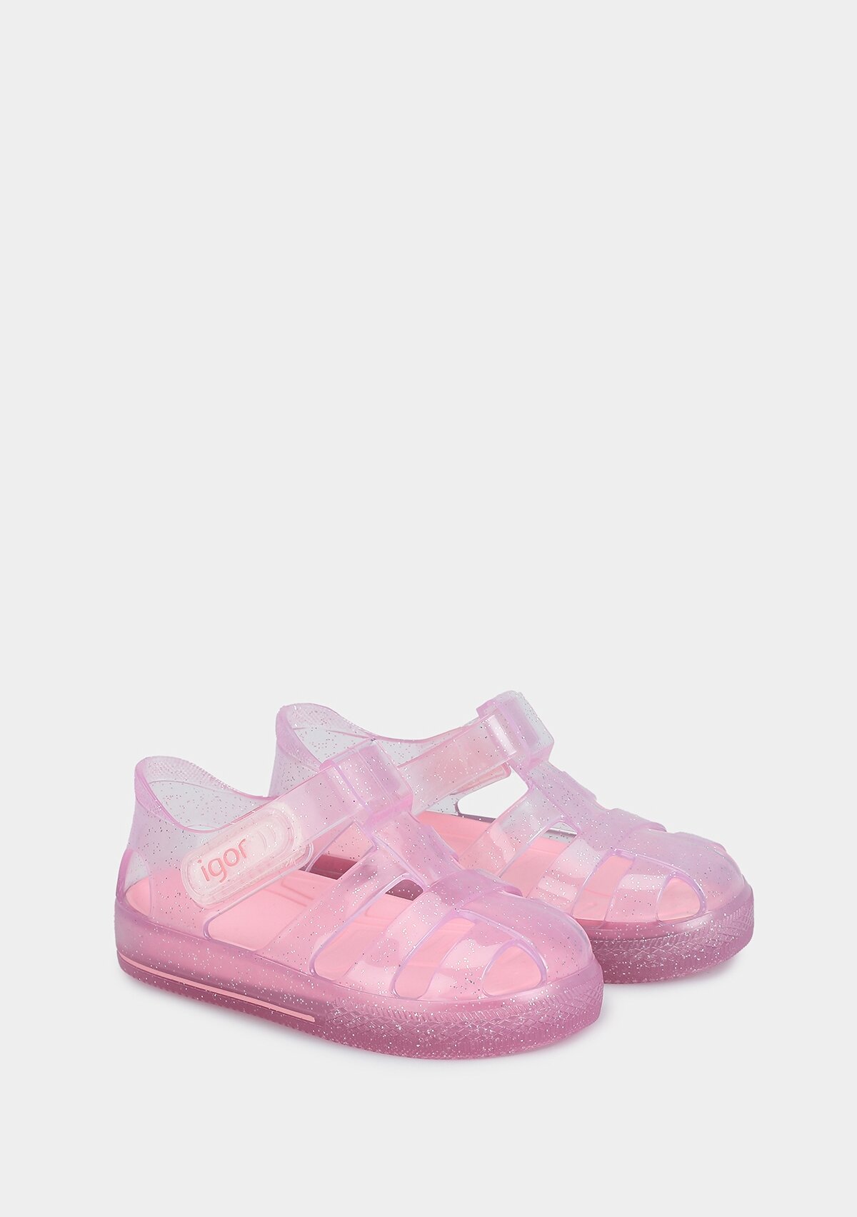 Pembe Kız Çocuk Düz Sandalet